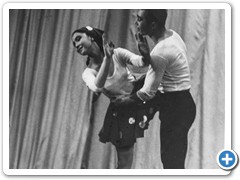 Фрагмент хореографической композиции «Первый колышек».
 Танцуют Наталья Зуева и Виктор Паршин, 1966 год, постановка Марии Енглычевской
