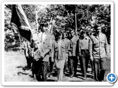 1972 г. Строительный отряд "Амур". Ст. Вяземск.  Командир отряда Столярчук В.В. (справа).